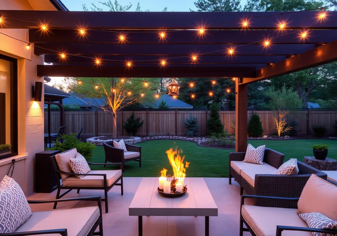 Outdoor Audio & String Lights
